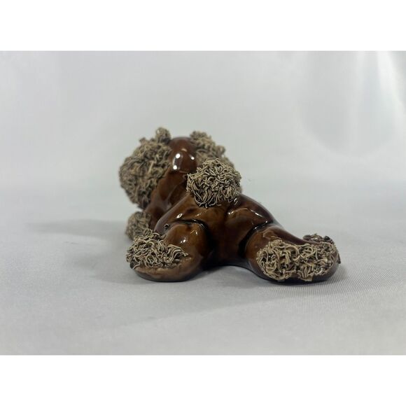 Vintage MCM Mid Century Brown Spaghetti Dog Figurine Cocker Spaniel Porcelain - Picture 4 of 10
